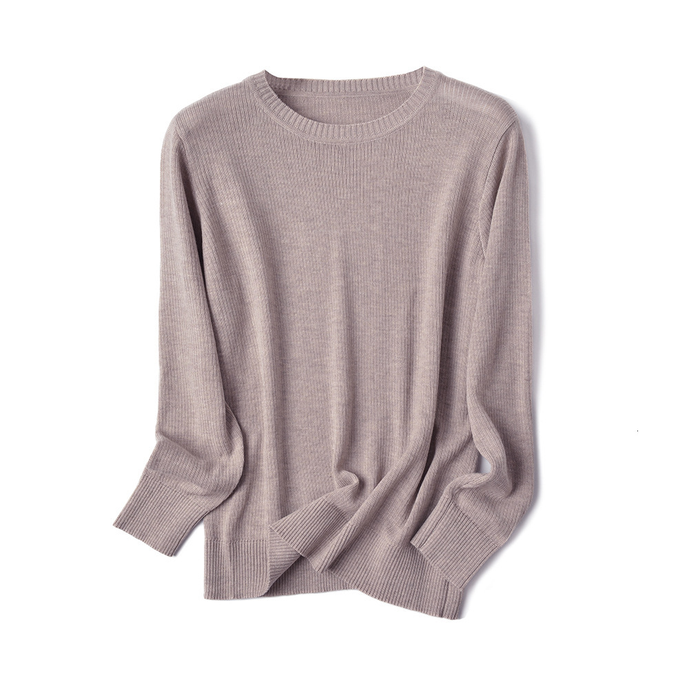 

2021 New Thick Warm Women Basic Pullover Sweater Winter Loop Gagt Knit Female Jumper Oversized Loose Pullovers Top Pull Femme Qxpd, Apricot