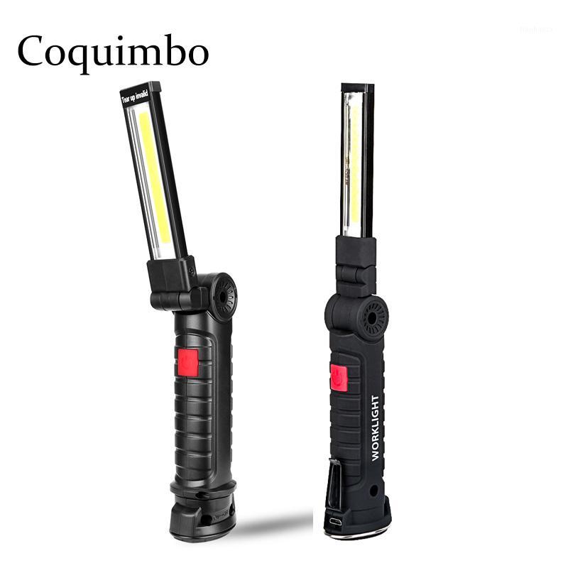 

5 Modes Portable LED Rechargeable Magnetic Torch LED Work Light COB Inspection Lamp For Outdoor Camping Working Car1