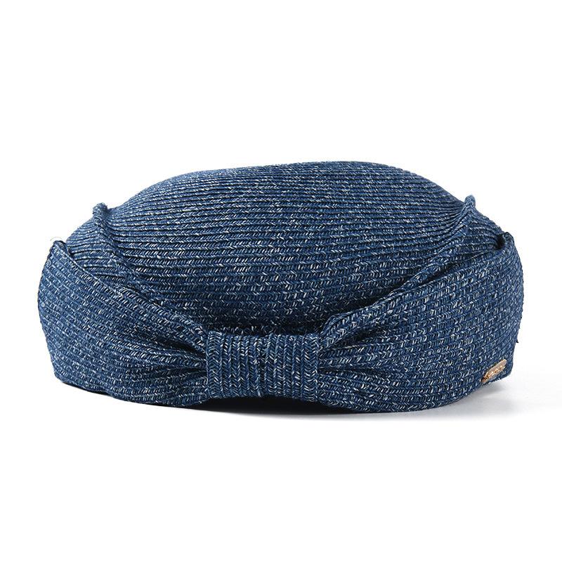 

Berets Designer Women Spring Summer Hat Fashionable Paper Raffia Straw Beret Casual Elegant Ladies Painter French Style, Black
