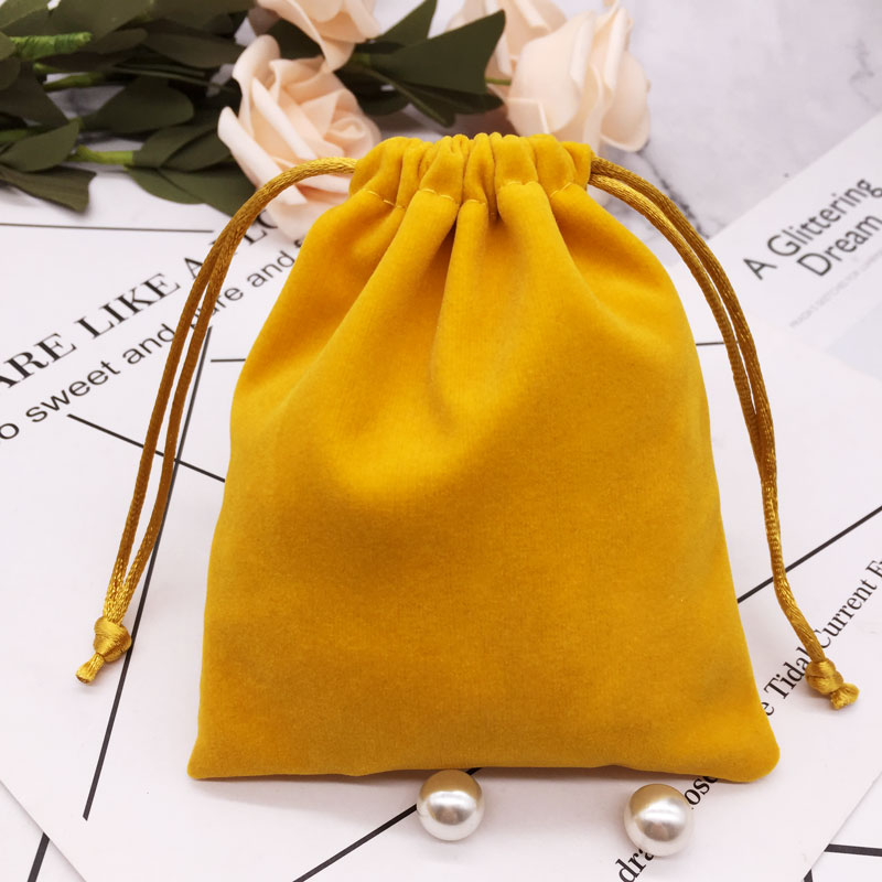 

Velvet Pouch Drawstring Bag Dust Proof Jewellery Cosmetic Crafts Storage Gift Packaging Pouches for Boutique Retail Shop Sales Bag