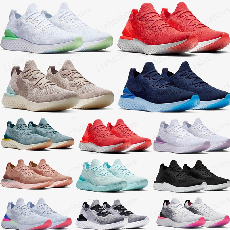 

selling 2021 Epic React 2 Rose Gold Particles Super Light Outdoors Sports Shoes For High Quality Men Women Fashion Casual Shoes Size 36-45, Box