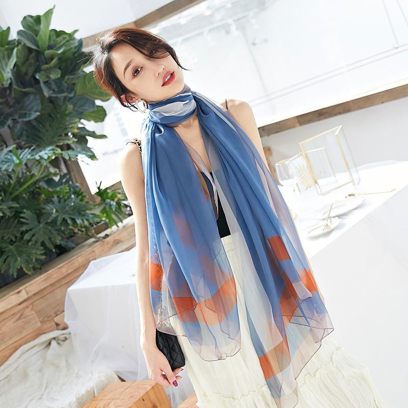 

Scarves The Fabric Han Edition Joker Scarf Gradient Long Beach Towels Is Prevented Bask In Scarves, Shawls And Female 3502