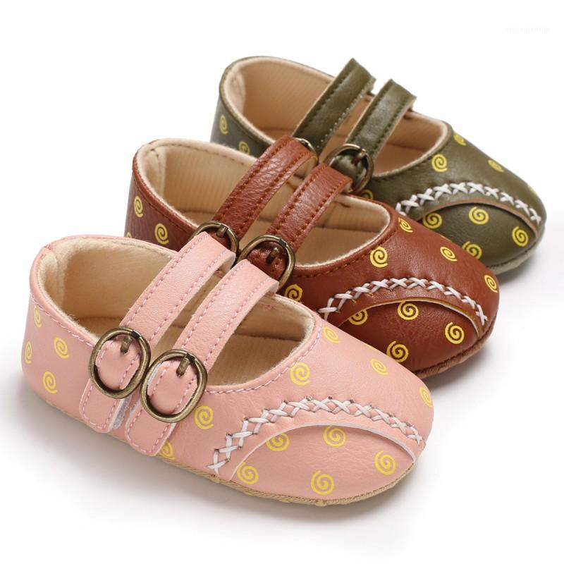 

Toddler Baby Girl Shoes Soft PU Fashion Princess Shoes Print Infant First Walkers Newborn Baby1, Brown