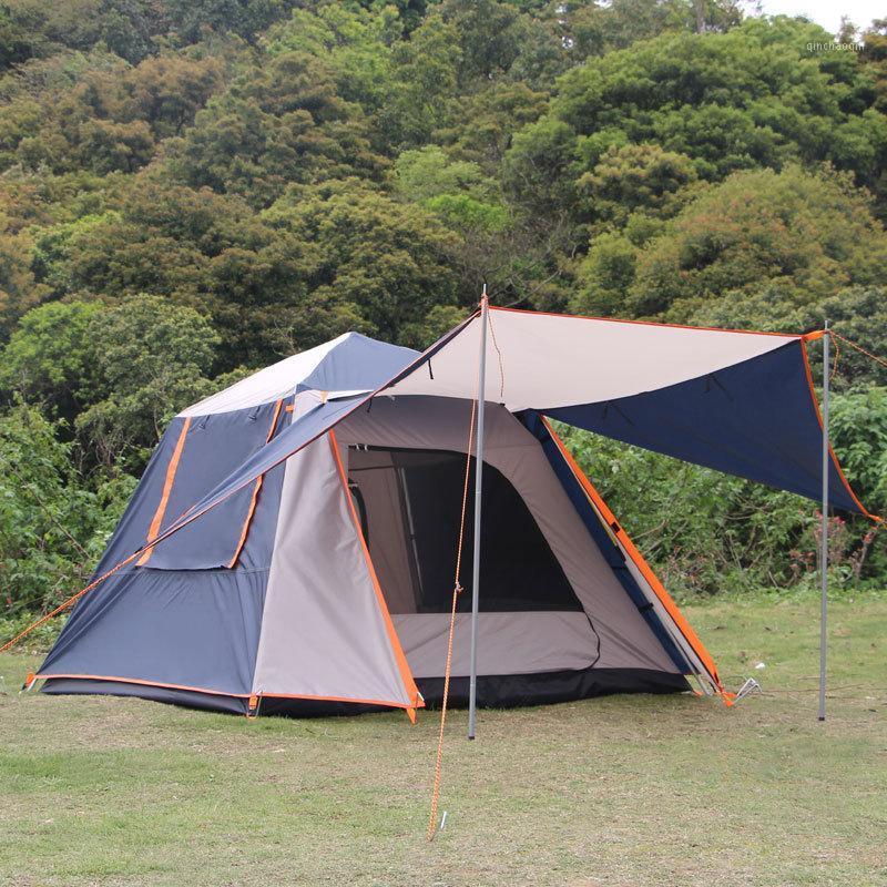 

Outdoor Camping Automatic Tent Anti-Rainstorm Sun Protection Double 3-4 People In The Wild Quickly Open Thick Beach Tent1
