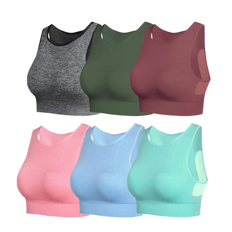 

Sports Bras for Women Activewear - Ladies Bras for Gym Yoga Running Fitness Workout Glamorise Full Figure Plus Size Seamless, Black