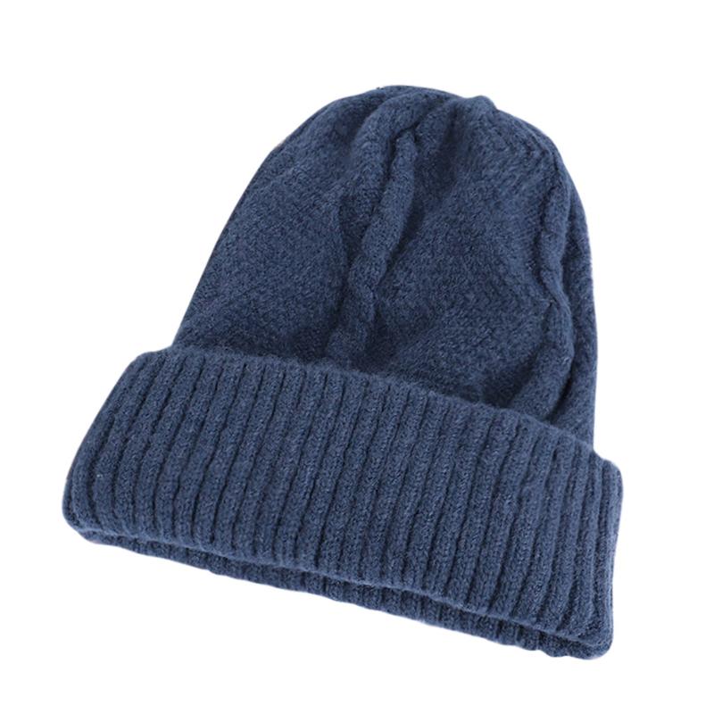 

Beanies Soft Warm Knitted Beanie Autumn Winter Solid Unisex Wool Blends Men Women Skull Cap Hats Ski Caps Gorros Mujer Invierno Z1202