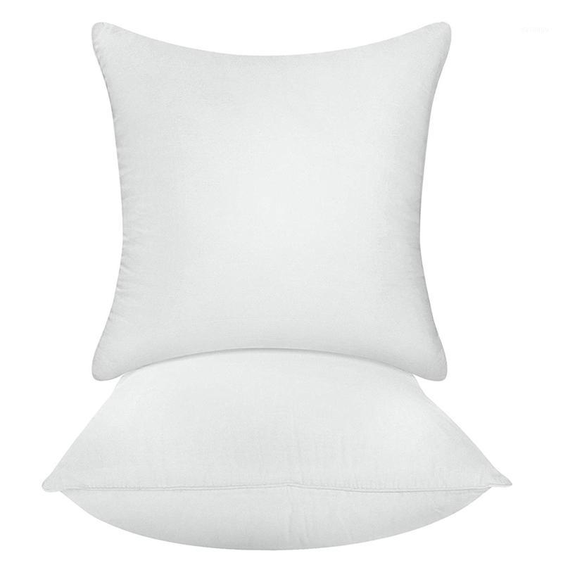 

Bedding Throw Pillows Insert (Pack Of 2, White) - 16 x 16 Inches Bed and Couch Pillows - Indoor Decorative1