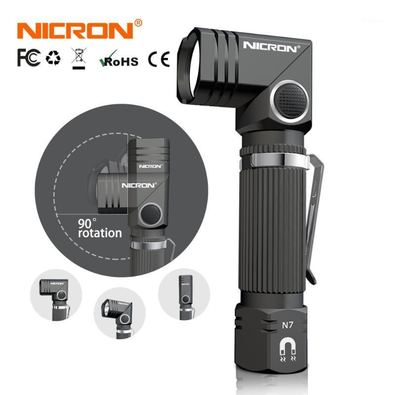 

NICRON Led Handfree Dual Fuel 90 Degree Twist Rotary Clip 600LM Waterproof Magnet Mini Lighting LED Torch Outdoor N71