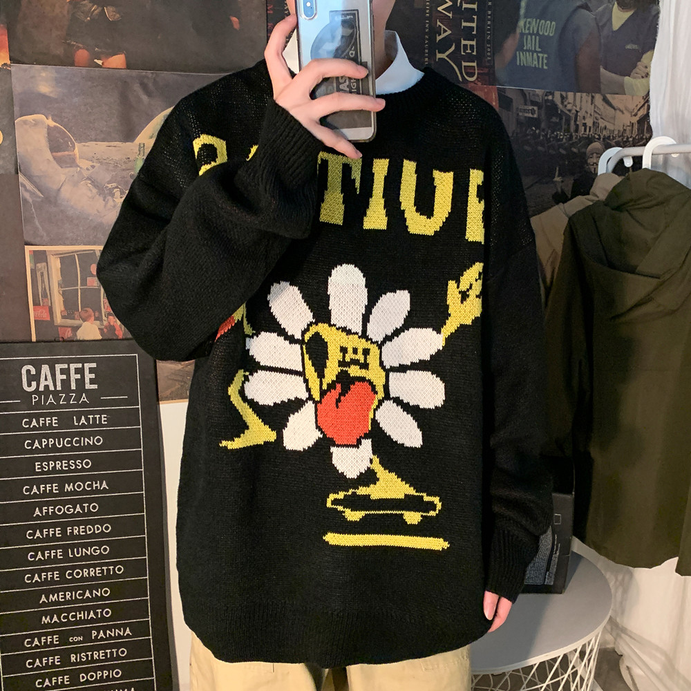 

2021 New Fashion O-neck Sweater Men's Hip Hop Streetwear Pull Oversized M-5xl Long Sleeves Pullover for Autumn Spring Winter C9js, M207 3