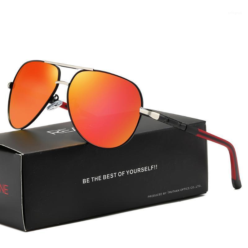 

Sunglasses 2021 Realone Rectangular Stainless Steel Polarized Men Polaroid Lens Classic Brand Designer UV4001