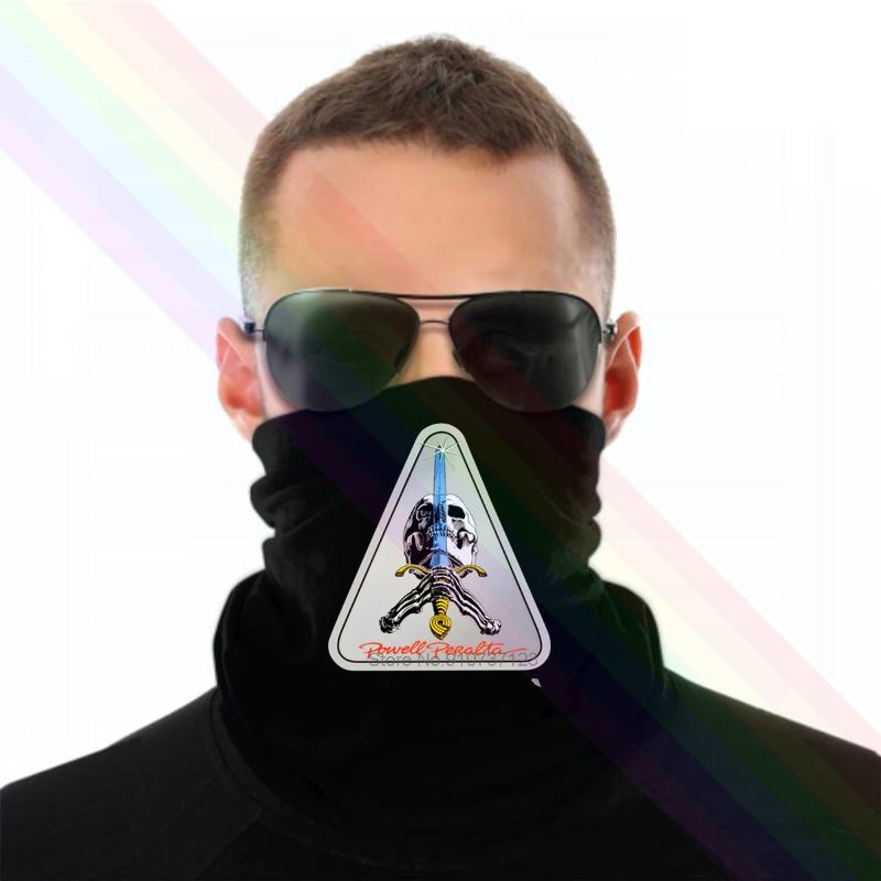 

Powell Peralta Skull & Sword Skateboard Skeleton Skate Logo Headband Scarf Bandana Neck Warmer Unisex