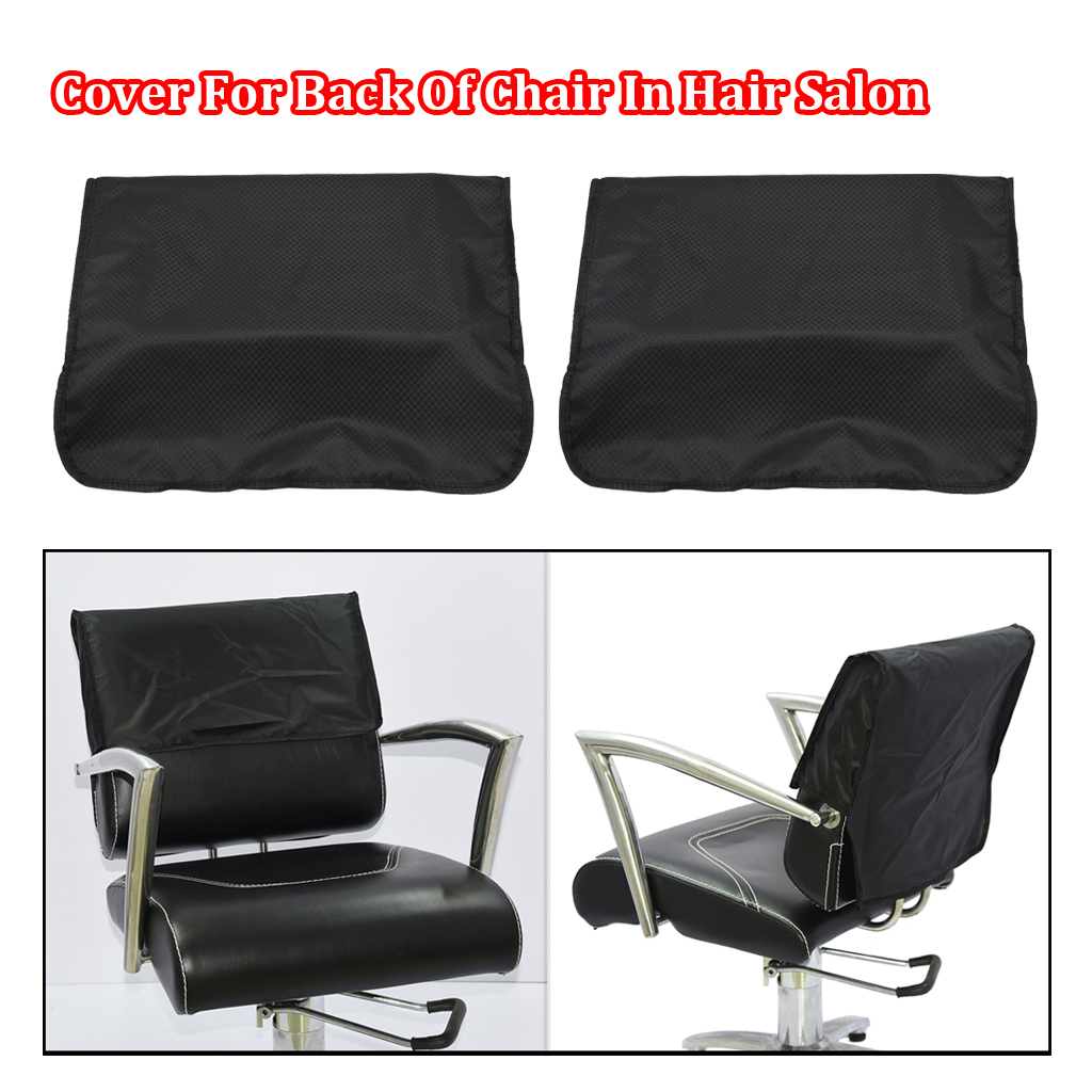 

2pcs Plastic Cover For Back of Chair In Hairdressing Hair Salons Black