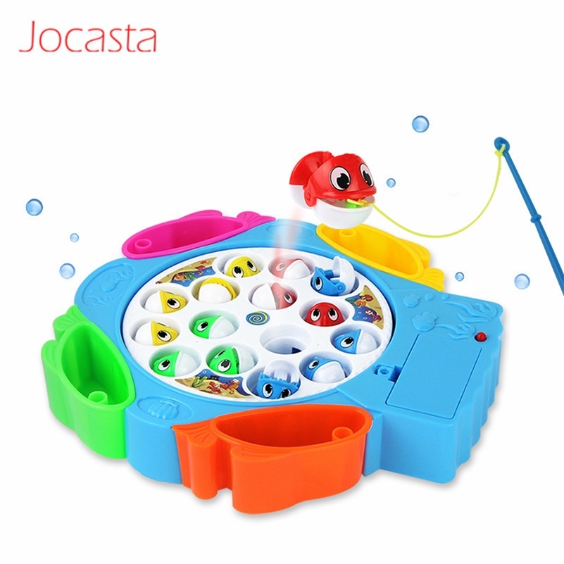 

Kids Fishing Toys Set Children Musical Montessori Toddler Toys Educational Toys Electric Rotating Fishing Game Outdoor Games LJ201019