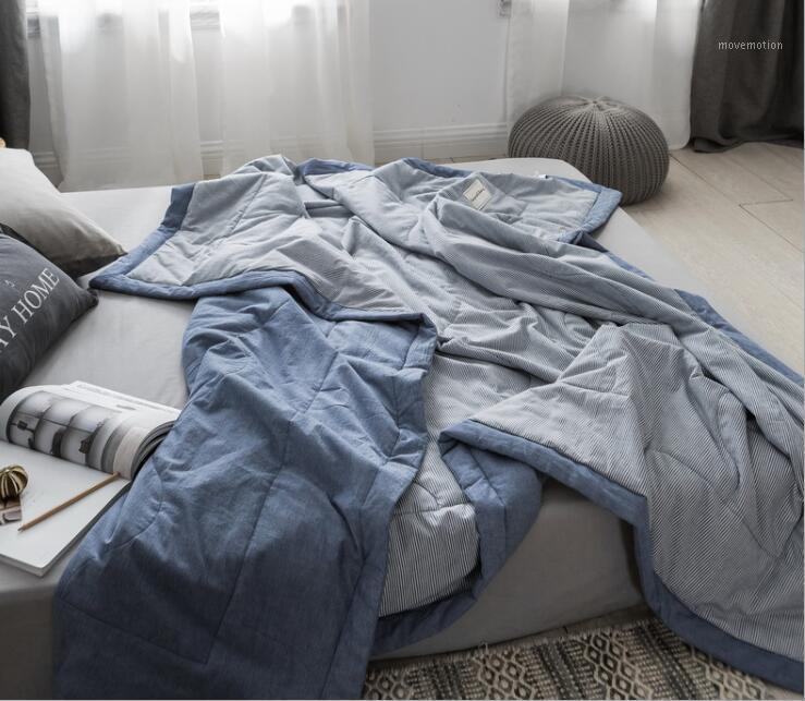 

Cotton Summer Quilt Spring Autumn Blanket Thin Quilt Suitable For Use In Air-conditioning Room1, Lavender
