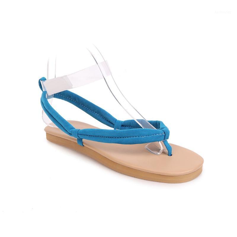 

ARQA Women's Strappy Flip Flop Suede Single Layer Wide Strap with Soft Platform Rubber Sole Casual Comfortable Sandals for Women1, Wine red