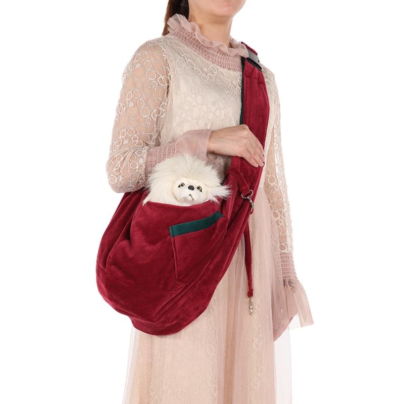 

Pet Carry Shoulder Carry Hands-free Handbag Reversible Travel Tote Soft Comfortable Double-sided Pouch Small Dog Cat Carrier Bag