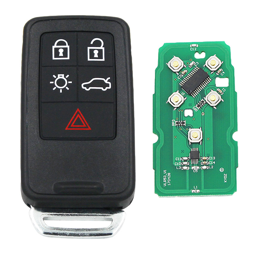 

5 button remote key with 433.92mhz PCF7945/7953 chip for volvo XC60/S80/V60