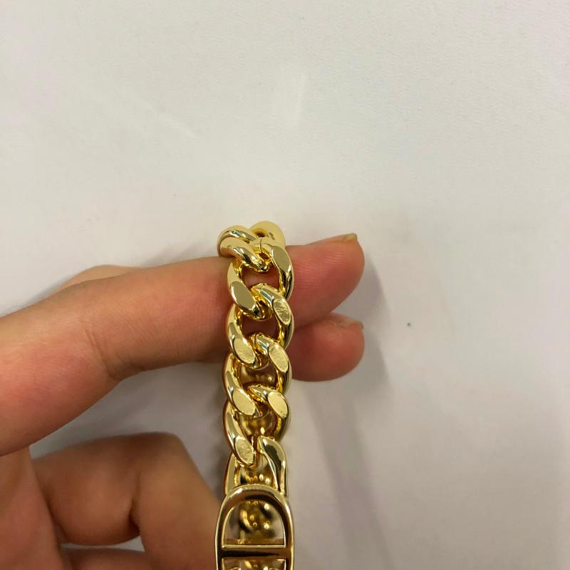 

Fashion High Quality Brand Necklace Luxury Golden Women's Necklace Jewelry Designer D Letter