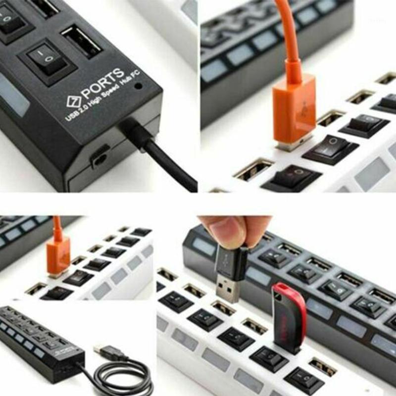 

USB HUB 20.HUB USB Splitter Multi 2.0 HUB 4/ X1M5 Power 7 Port PC For Computer Adapter Accessories with Hab Multipo P9C51