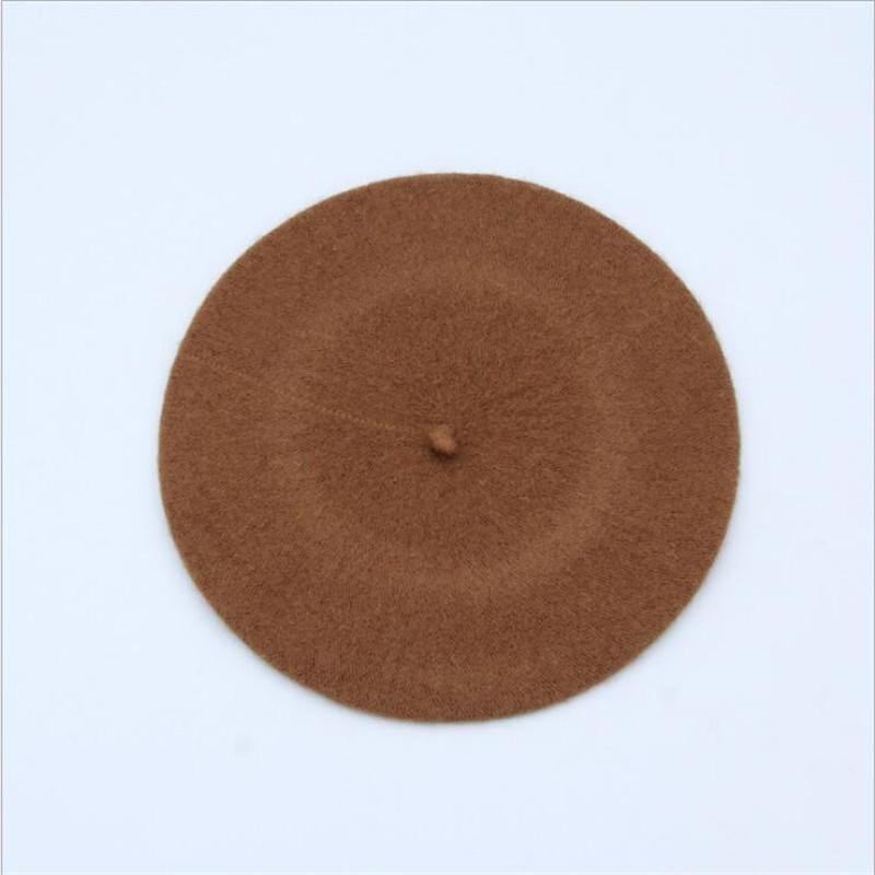 

2020 Spring Beret Hat Painter Flat Cap Women Vintage Wool Berets Hat Solid Color Bonnet Caps Female Warm Winter Cap1, Emerald