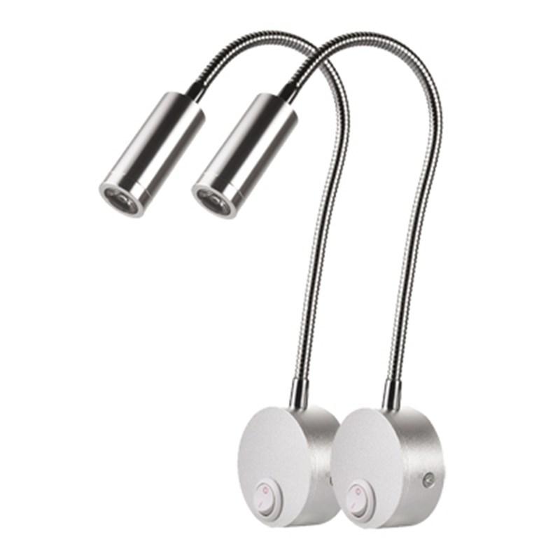 

LED Wall Lights Bedroom Lamps 3W for Living Room Modern Adjustable Table Night Lights Black Silver White Wall Light Room Decor