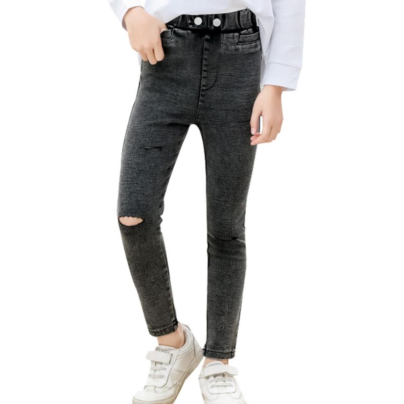 

Jeans For Girls Hole Children's Jeans For Girls Pencil Pants Kid Casual Style Children's Clothes Spring Autumn, 89587-2