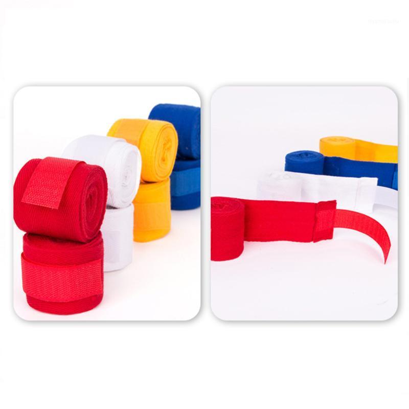 

1 Pair 2.5M Cotton Hand Wraps Bandage Handguard Wraping Belt Hand Sticking Pad Design Protecting Nylon Strap for Karate Sanda Bo1, Blue