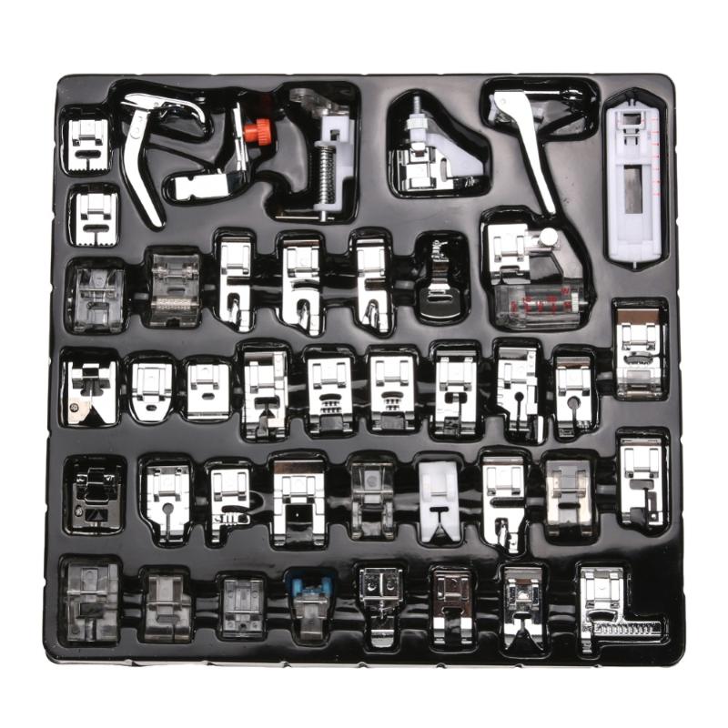 

Household Sewing Machine Accessories Press Foot Feet Tool Combination Set for Leather Cloth Patchwork Knitting Needles Machine