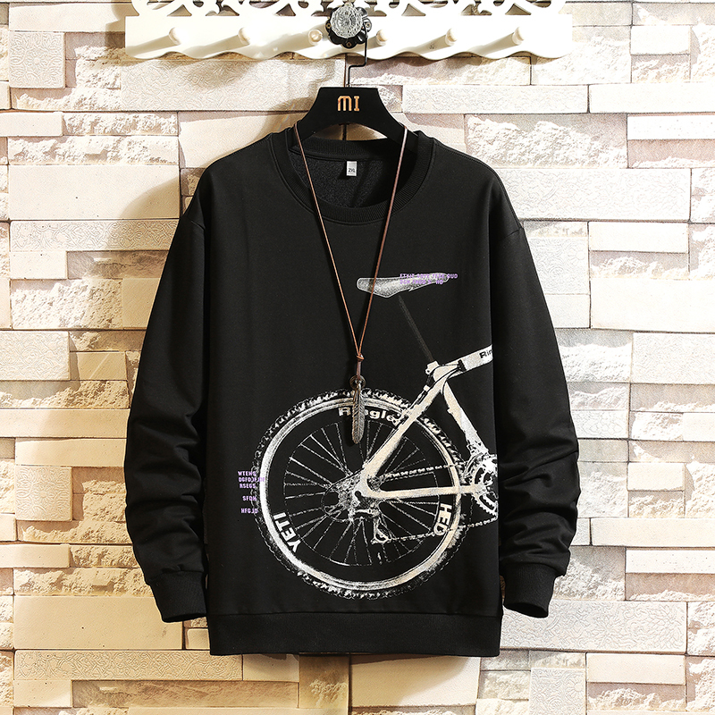 

2021 Spring Autumn Print Skateboard Casual New Men Hip Hop Hoodies Sweatshirts Streetwear One Piece Brand Black White Vl73, 3003 2