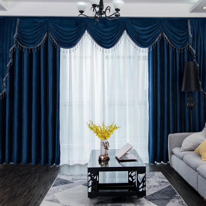 

Modern and Simple Style Flannelette Thickened Solid Full Shade Curtain for Living Room and Bedrooms for Kitchen Sheer Curtains, Tulle