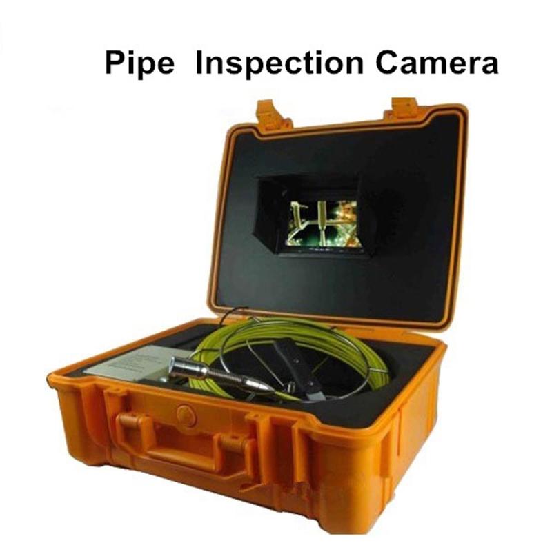 

7" LCD Color Monitor Industrial Camera 23mm 20M Cable Inspection Camera System 12 LED Adjustable With High White Light And DVR