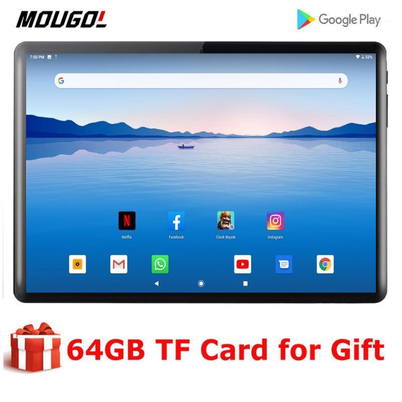 

Newest 10 inch Tablet Android 9.0 OS 32GB ROM 1280X800 IPS HD Screen Dual SIM Cards GPS Netflix WiFi Pad 10.1 + 64gb TF Card1, Black