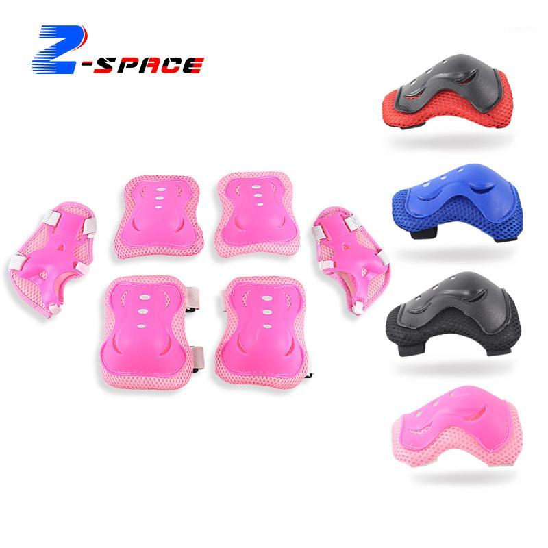

6Pcs Anti-impact Wrestling Kids Teens Elbow Knee Pads Skiing Protective Guard Safety Gear Pads1, Black