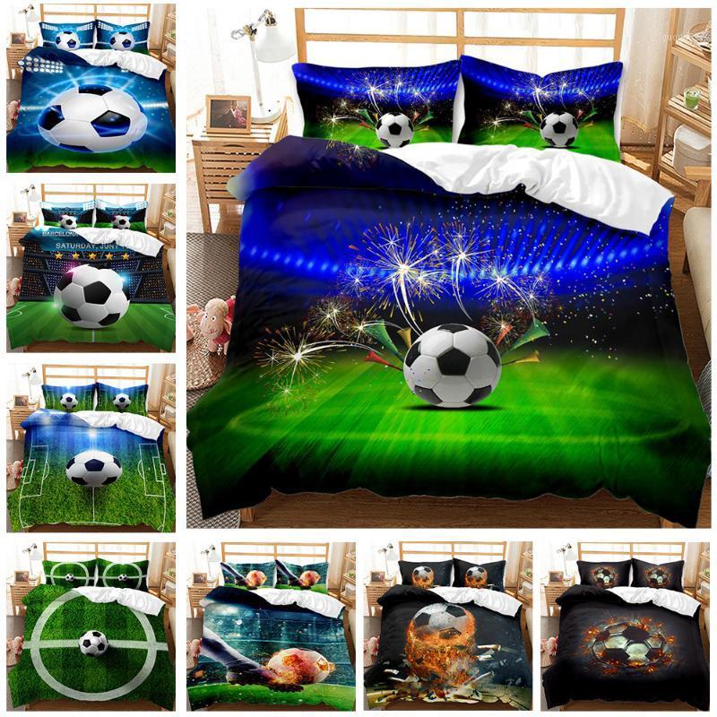 

Football Sports 3D Printed Duvet Cover 3pcs Quilt Cover Bedding Set Queen King Comforter Single Double Bedclothes Boys1, 10
