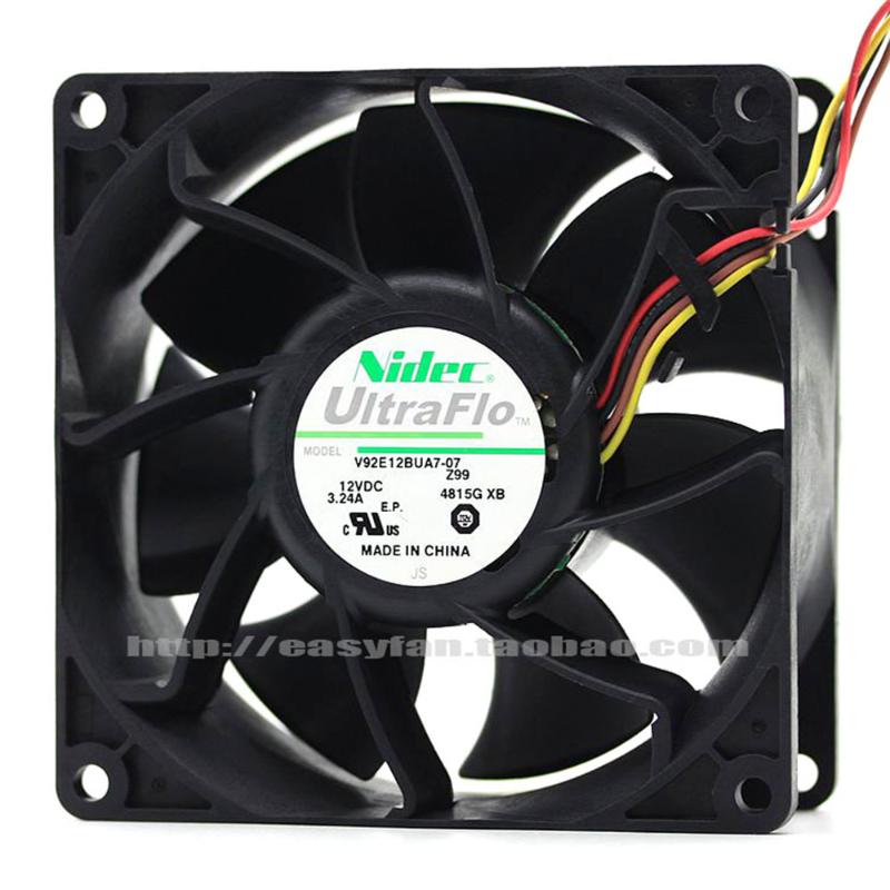 

For Nidec V92E12BUA7-07 9038 90X90X38MM 9CM DC 12V 3.24A 9CM cooling fan