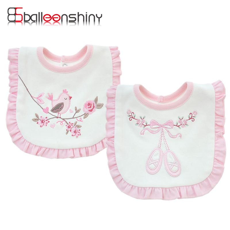 

DHL 100set Cotton Double Layers Baby Bibs Cute Pink Lace Saliva Towel Infant Girl Boy Burp Cloths Toddler Feeding Babador, T2