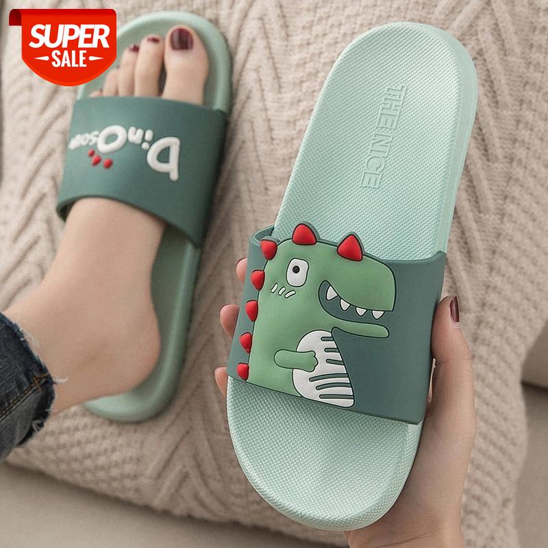 

Summer Slippers for Women Lovely Cartoon Indoor Slippers Non-slip Beach Floor Home Flat for Girls #vD8H, Cyan-blue