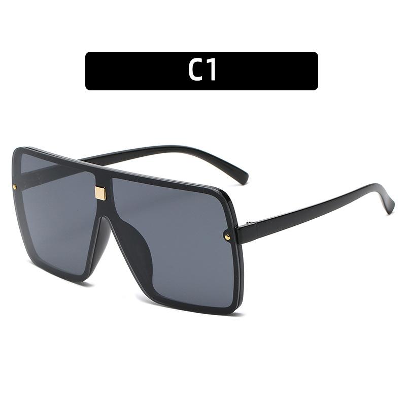 

Brand Abay Women Sunglasses New Fashion European American Large Frame Sun Glasses Rice Nails One-piece Street Shooting Oculos