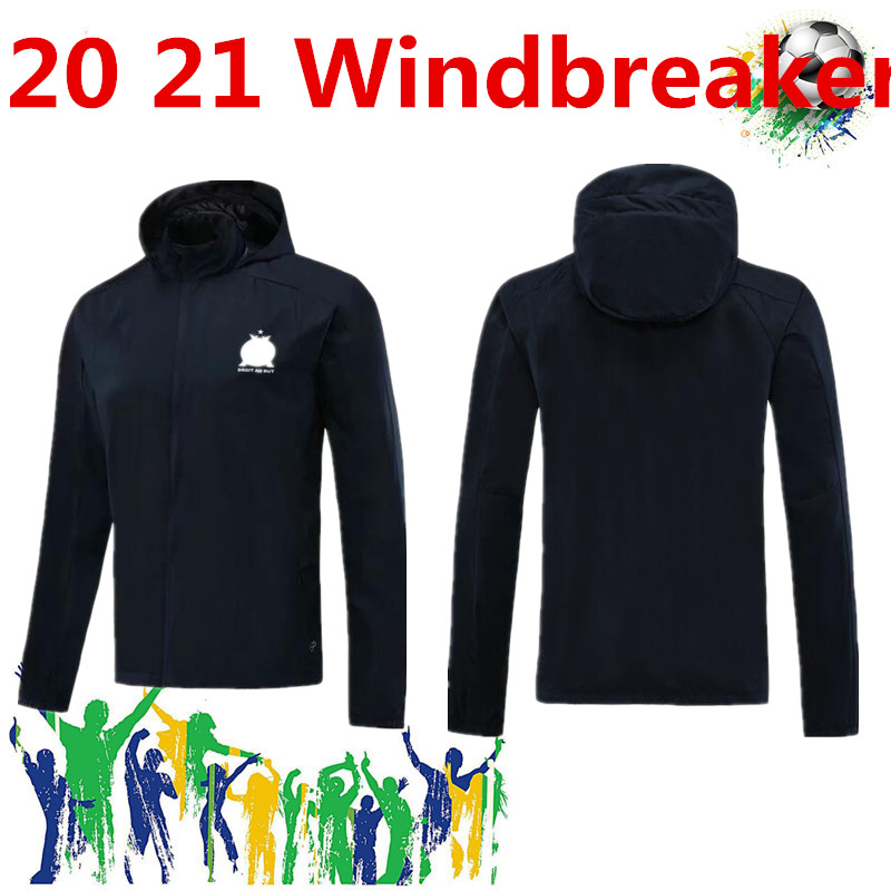 

2021Olympique De Marseille windbreaker Maillot OM Soccer Jersey 2021 Maillot De Foot 20 21 PAYET BENEDETTO SAKAI KAMARA tracksuit, Black
