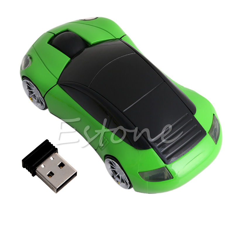 

2.4G 1600DPI Mouse USB Receiver Wireless LED Light Car Shape Optical Mice WXTB