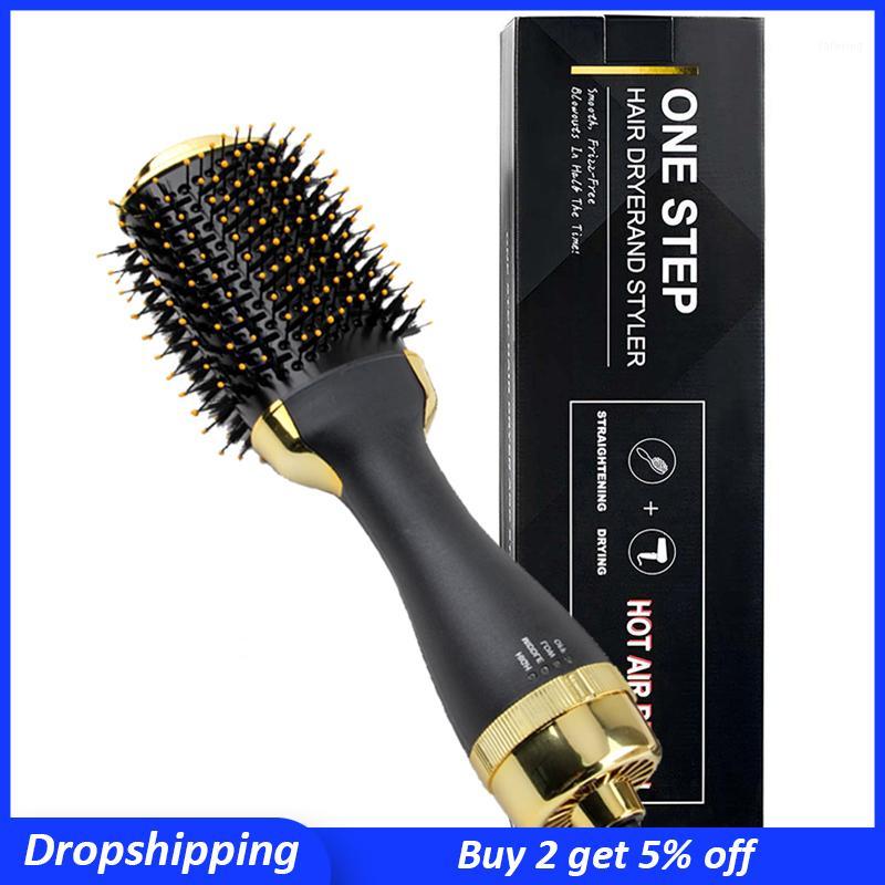 

One-Step Hair Dryer Volumizer Hot Air Brush Negative Ion Salon Hair Styler Curler Straightener Brush Blow Spin for Women1