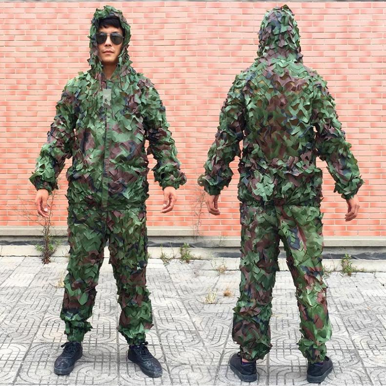 

Men Jungle CS Camouflage Clothing Tactical Suit Ghillie Suit Hunting Clothes Woodland Hide Cover Clothes1, Blue