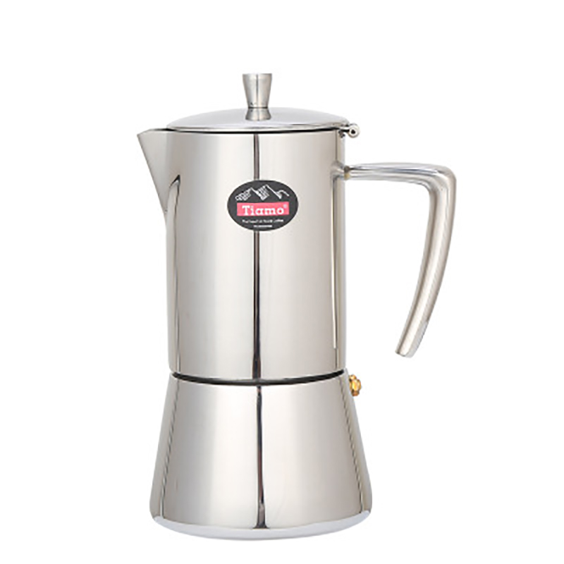 

4cup/6cup Coffee Maker Stainless Steel Coffee Pot 304 Moka Pot Household Hand Punch Filter Cup Set Filter