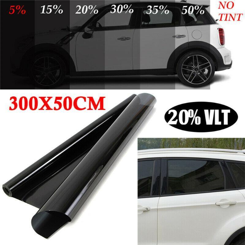 

50*300cm Sunscreen Car Home Window Glass Tint Tinting Film Roll For Summer Solar UV Black Protector Sticker Films1