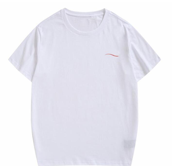 

2020 New 19SS Mens T Shirt High Quality Men Women Couples Casual Short Sleeve Mens Round Neck Tees 4 Colors S-2XL, White;black