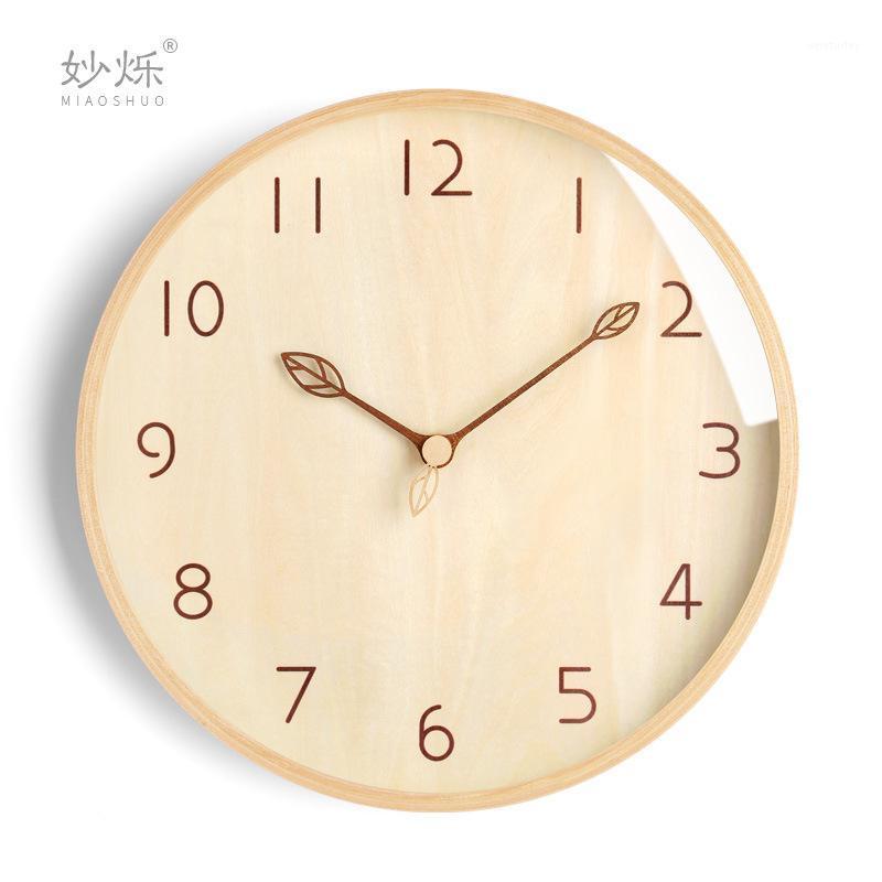 

Laerge Wood Wall Clocks Home Decor Living Room Clock Silent Morden Creative Nordic Wall Watch Home Duvar Saati Gift Ideas FZ7511