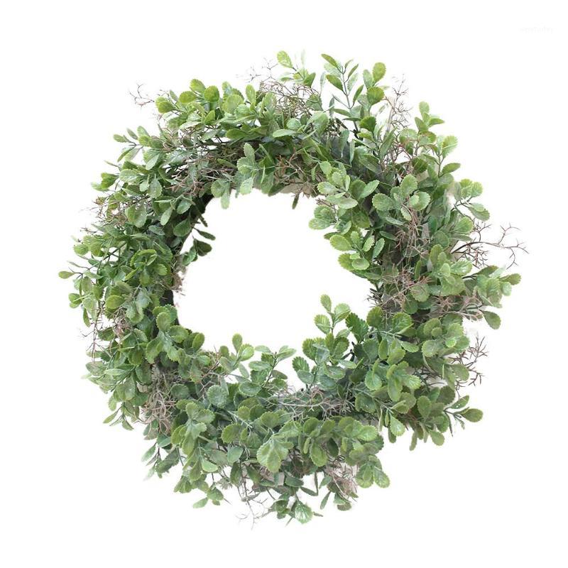 

Wreath Green Simulate Longleaf Luckyweed Flower Wreath Party Decor Outside Diameter 40CM1