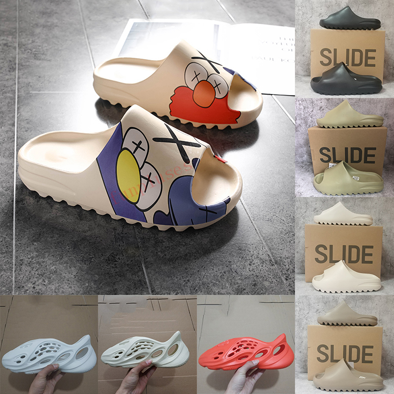 

Luxe Women Fashion Designers Flat Slides Flip Flops Foam Runner Triple Black White Resin Mens Slipper Designers Sandals With Box Slippers, Desert sand