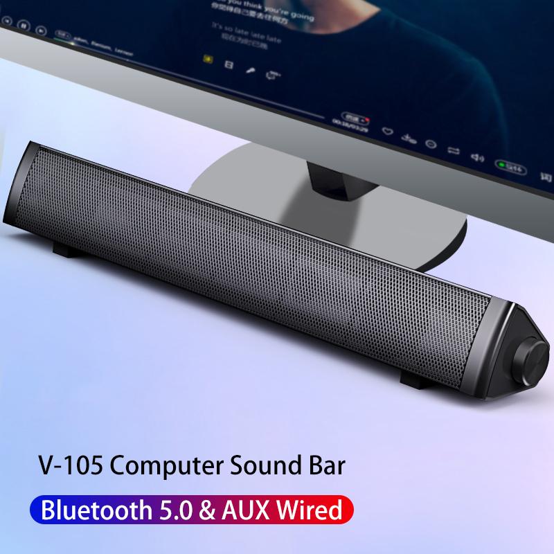 

2020 Computer Speakers Bluetooth Speaker Bar Surround Sound Subwoofer For Computer PC Laptop USB Wired Music Player Home Theater