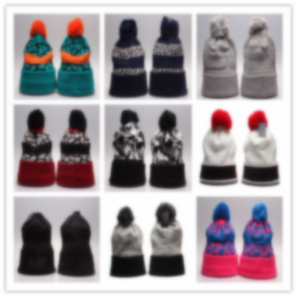 

Wholesale 100th Anniversary beanies 2022 New Sideline hockey basketball brand 23# Beanie Hats American Football 32 teams Sport Knit Caps Mens Winter Skullies